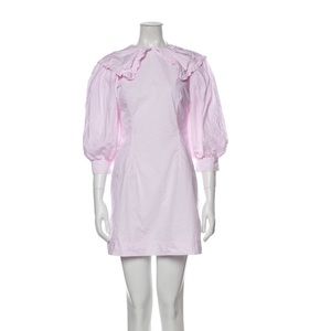 Ganni Ruffle Collar Dress